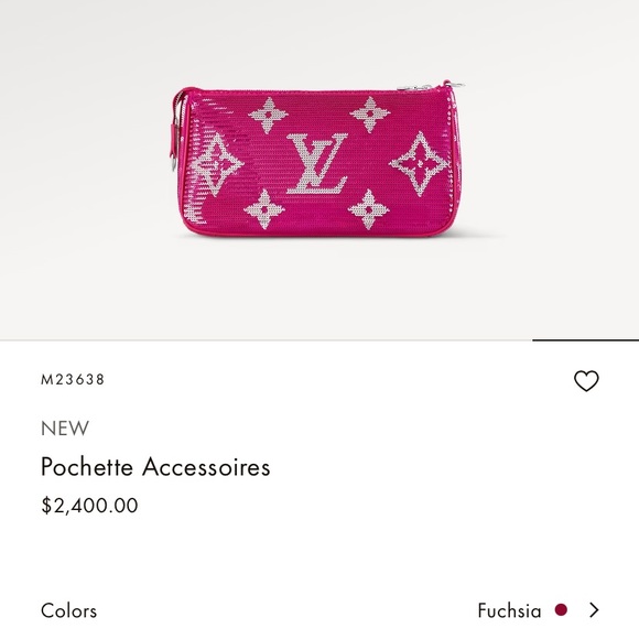 Louis Vuitton Handbags - 1️⃣2️⃣0️⃣0️⃣ Brand new authentic Louis Vuitton pouchette